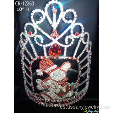 Candy bear tiara big pageant coronas de navidad